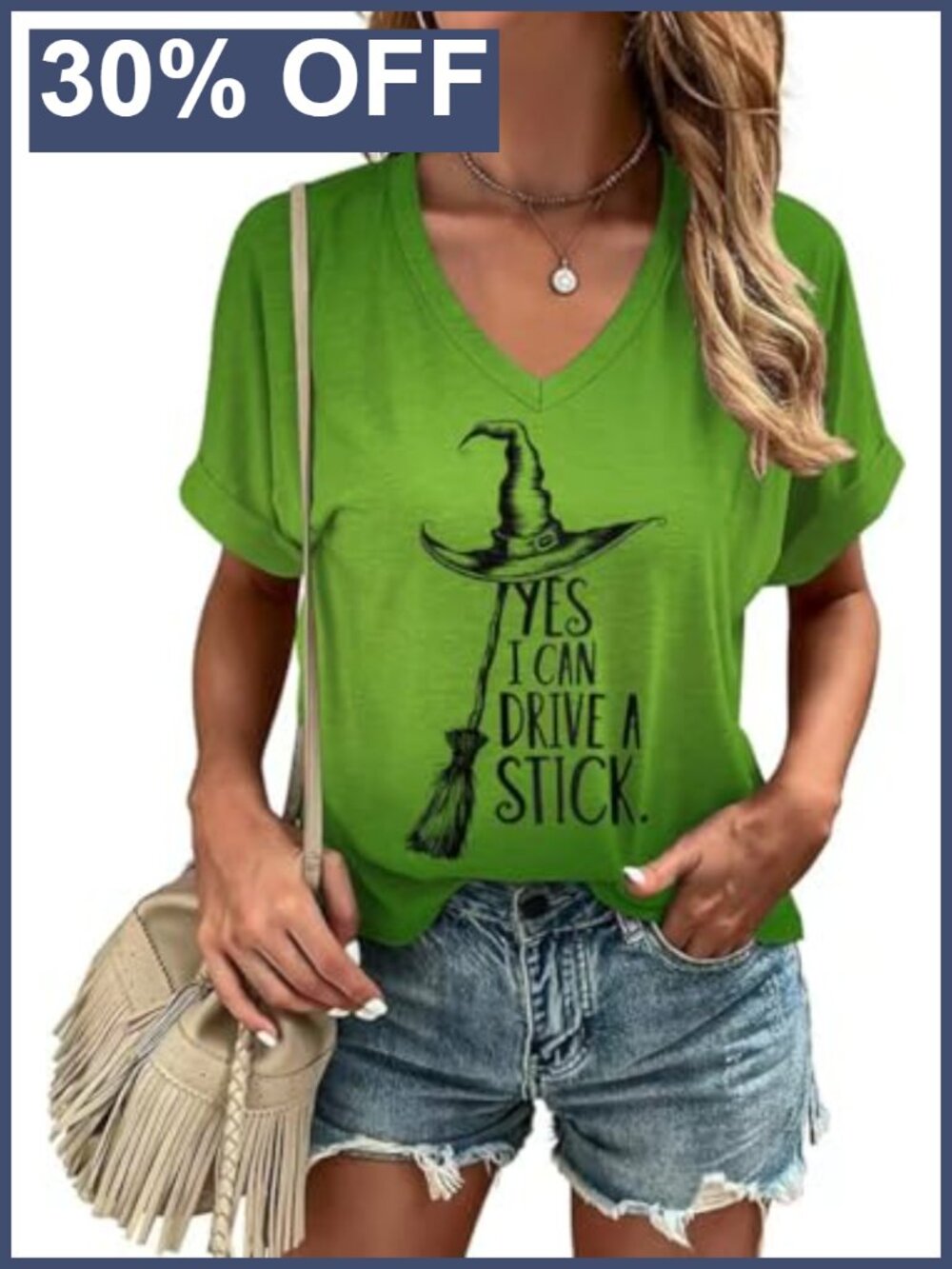 Women's V-Neck Short Sleeve Graphic Tee Fall Halloween Thanksgiving